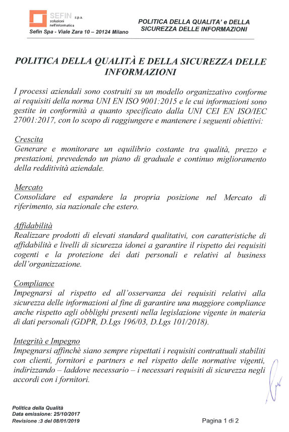 sicurezza delle informazioni