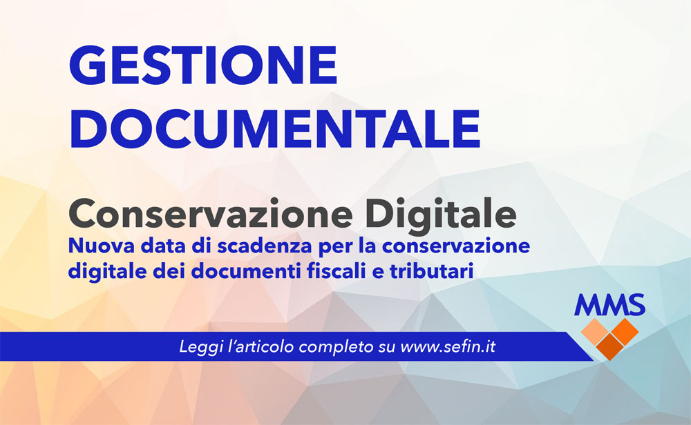 Conservazione digiitale documentiFiscali