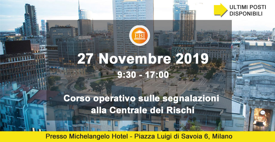 Corso centrale dei rischi2019