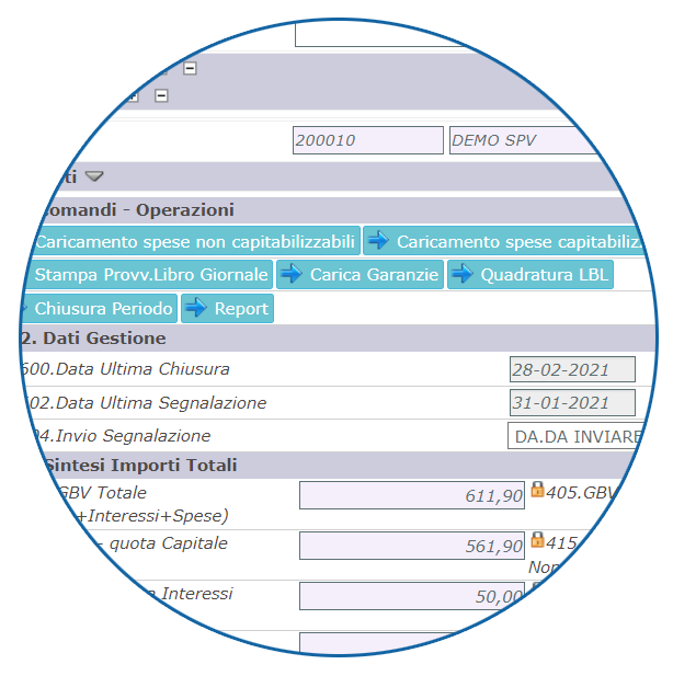 Gestionale cartolarizzazioni